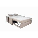Ver imagem 5 de Sofá Cama Retrátil 2 Lugares 1,45 Mts Linho Bege Charlotte Matrix Cor:linho Grosso Bege