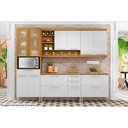 Ver imagem 6 de Balcão de Cozinha Burguesa Premium 1 Porta e 1 Gaveta C/ Tampo 80cm Freijó/branco - Nesher