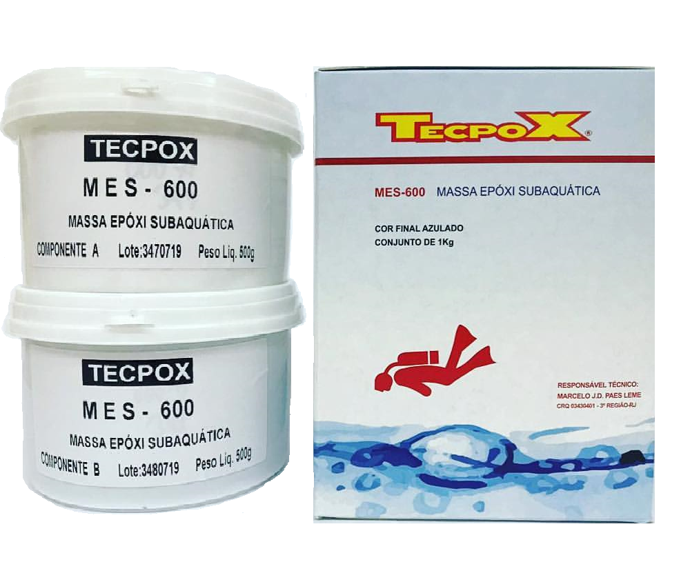 Massa Epoxi para Reparo Mes 600 - Cj 1kg