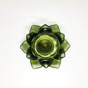 Ver imagem 7 de Jogo Porta Velas Castiçal Flor de Lotus Vidro Verde Luxo 2 Unidades - Tuut