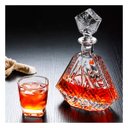 Ver imagem 4 de Garrafa Decanter Whisky Licor Conhaque Bourbon Design Norwich Conjunto com 6 Copos