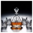 Ver imagem 1 de Garrafa Decanter Whisky Licor Conhaque Bourbon Design Norwich Conjunto com 6 Copos