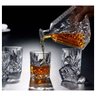 Garrafa Decanter Whisky Licor Conhaque Bourbon Design Norwich Conjunto com 6 Copos - 3