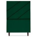 Ver imagem 5 de Cabeceira Solteiro 100 Cm com Frame Cristal Suede Verde Artte