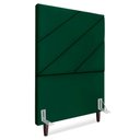 Ver imagem 1 de Cabeceira Solteiro 100 Cm com Frame Cristal Suede Verde Artte