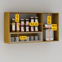 Ver imagem 5 de Armário de Cozinha Nala Aéreo Porta Condiment Mobilihouse