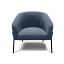 Ver imagem 2 de Cadeira Sala de Jantar Pé de Ferro Preto Kit 2 Stella Suede D03 - D'Rossi Cor Azul Marinho