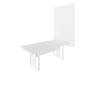 Ver imagem 3 de Mesa de Reunião Industrial 2,0m e Painel de Tv Escritório F5 Cor:branco