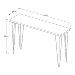 Aparador de Sala Moderno C/ Pés de Ferro Taylor 120cm:preto - 4