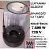 Resistência e Diafragma Ducha Cardal 7600 w 220v - RE033 - 2