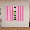 Ver imagem 1 de Cortina Blackout PVC com Tecido Voil xadrez 2,80 M x 1,60 M - Rosa