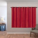 Ver imagem 1 de Cortina Blackout PVC com Tecido Voil xadrez 2,80 M x 1,60 M - Vermelha
