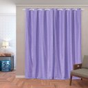 Ver imagem 1 de Cortina Blackout PVC com Tecido Voil xadrez 2,80 M x 2,30 M - Lilás
