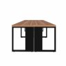 Plataforma de Trabalho 4 Pessoas 3,00m X 1,20m Pés Metal F5 Cor:nogal com Preto - 5