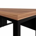 Ver imagem 7 de Plataforma de Trabalho 4 Pessoas 3,00m X 1,20m Pés Metal F5 Cor:nogal com Preto