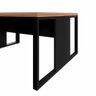 Plataforma de Trabalho 4 Pessoas 3,00m X 1,20m Pés Metal F5 Cor:nogal com Preto - 6