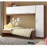 Guarda-Roupa 2650 com Módulo Aéreo e Cama de Solteiro - 1