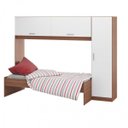 Ver imagem 2 de Guarda-Roupa 2650 com Módulo Aéreo e Cama de Solteiro