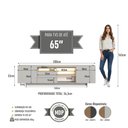 Ver imagem 4 de Rack para TV até 65 Polegadas 200cm com Nichos 2 Gavetas e I