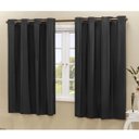 Ver imagem 1 de Cortina Blackout PVC Corta 100% A Luz 2,80x2,30 M - Preto