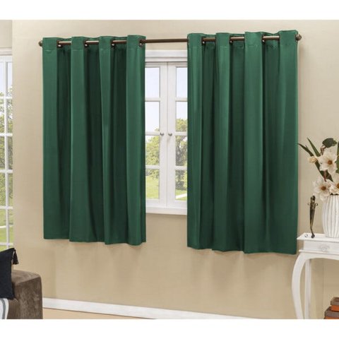 Cortina Blackout PVC Corta 100% A Luz 2,80x2,30 M - Verde