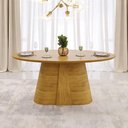 Ver imagem 3 de Mesa de Jantar 6 Lugares Orgânica Tampo Elipse 183cm Degas D05 Cedro - Lyam Decor