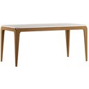 Ver imagem 1 de Mesa de Jantar Aurea 180x90 cm com Vidro Cinamomo Off White - New Ceval
