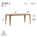 Ver imagem 2 de Mesa de Jantar Aurea 180x90 cm com Vidro Cinamomo Off White - New Ceval
