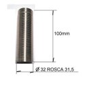 Ver imagem 2 de Fixação Longa Tubular para Monocomando 100x32mm sem Porca - Kc010