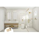 Ver imagem 3 de Cabide de Parede Banheiro 4,5cm em Aço Inox Dourado Linha Larissa Stainless