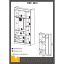 Ver imagem 4 de Guarda-Roupa 3 Portas Travessura Plus