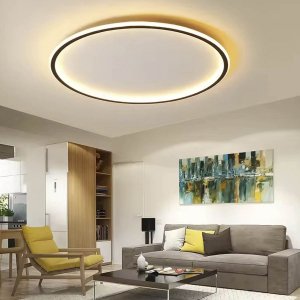 Luminaria Led Paflon 3 Tons Sobrepor Teto Iluminaçao Decoraçao Sala Estar Casa Quarto Loja Empresa C