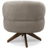 Poltrona Decorativa Giratória Sala de Estar Living Seven F04 Bouclê Castor - Lyam Decor - 11