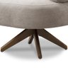 Poltrona Decorativa Giratória Sala de Estar Living Seven F04 Bouclê Castor - Lyam Decor - 6