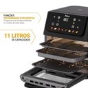 Ver imagem 2 de Fritadeira Air Fryer Oven Philco PAF11B 11L 1800W Painel Digital Preto 220V