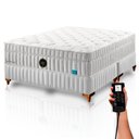 Ver imagem 1 de Colchão de Látex Pocket Gel - Solteiro King 96x203cm - Box e Kit Zen