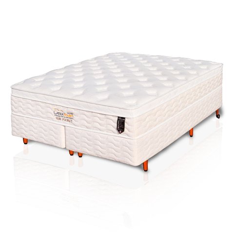 Colchão de Látex Slim Pocket - Solteiro King 96x203cm - Box