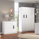 Ver imagem 1 de Guarda-Roupa 4 Portas Milk Shake