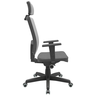 Cadeira Brizza Presidente com Mecanismo Autocompensador e Apoio de Cabeça Cinza - Plaxmetal - 2