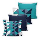 Ver imagem 1 de Kit 4 Almofadas Cheias Modern Print (Silicone) 42 x 42 - 011