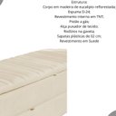 Ver imagem 2 de Calçadeira Baú Sapateira 160cm Ayla Veludo Capitonê