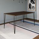 Ver imagem 1 de Mesa Elen Tampo Retangular 150 X 90 Cm de Madeira Amêndoa Asturias - Cor: Branco