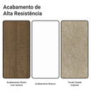 Ver imagem 2 de Conjunto Sala de Jantar Tampo de Vidro 6 Cadeiras Rustic/Branco/Imperial Pienza Madesa