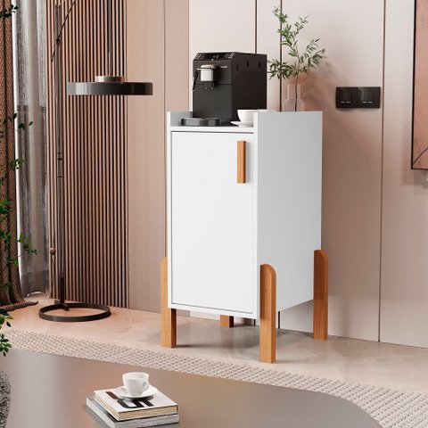 Armário Poseidon Balcão Multiuso com 1 Porta Qualitare:branco