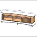 Ver imagem 4 de Rack com Painel para TV até 75 Polgadas com LED Pés Madeira Maciça Guarapari Espresso Moveis