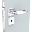 Ver imagem 1 de Fechadura Soprano Icaroway Reta Banheiro Cromado Ros24 40x53