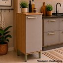 Ver imagem 5 de Balcão para Cozinha 100% MDF 40 cm 1 Porta Dulce Freijó/Cinnamon