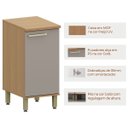 Ver imagem 2 de Balcão para Cozinha 100% MDF 40 cm 1 Porta Dulce Freijó/Cinnamon