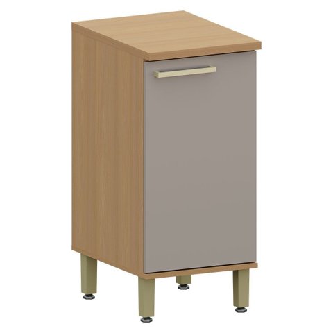 Balcão para Cozinha 100% MDF 40 cm 1 Porta Dulce Freijó/Cinnamon