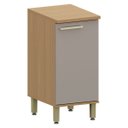 Ver imagem 1 de Balcão para Cozinha 100% MDF 40 cm 1 Porta Dulce Freijó/Cinnamon